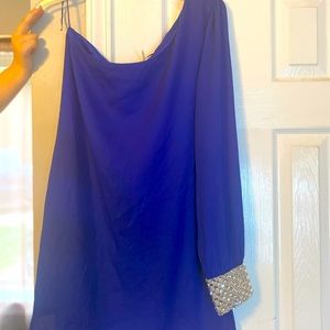 One shoulder cocktail dress